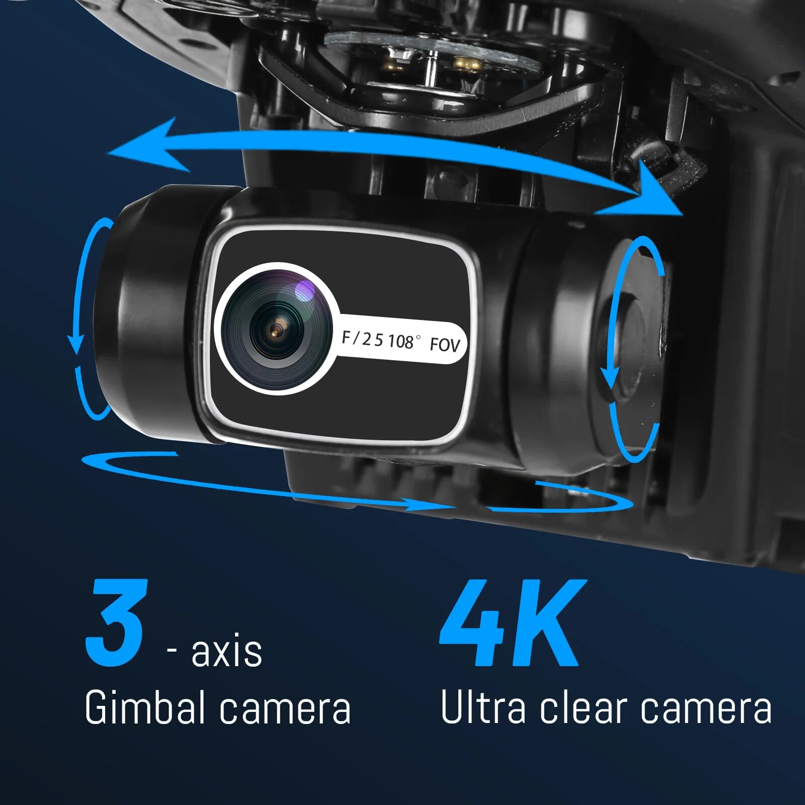 G-Ainca-Drone GPS avec Caméra 4K pour Adultes, Transmission WiFi 5G ...