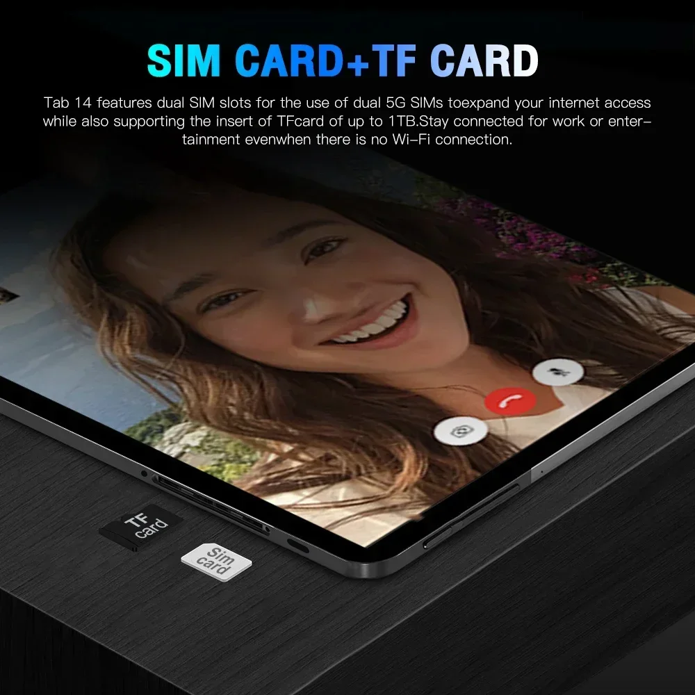 Original Tablet  Android13 16GB Ram 1TB Rom Dual SIM